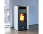 Cargar imagen en el visor de la galería, Estufa de pellet 12kW blanco Stove Canadian
